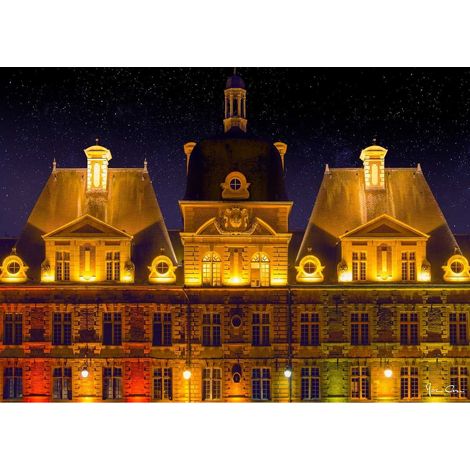 Tableau sur toile place Ducale de nuit 45x65 cm - Impression sur Toile Murale Décorative - Image imprimée en HD sur Toile - Toile sur Châssis en Bois FSC - Fabriqué en France (1/5)