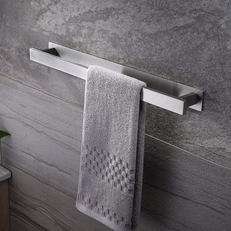 Ruicer Bathroom Towel Rack Self Adhesive Towel Bar Towel Bar Stainless Steel 40cm (1/5)