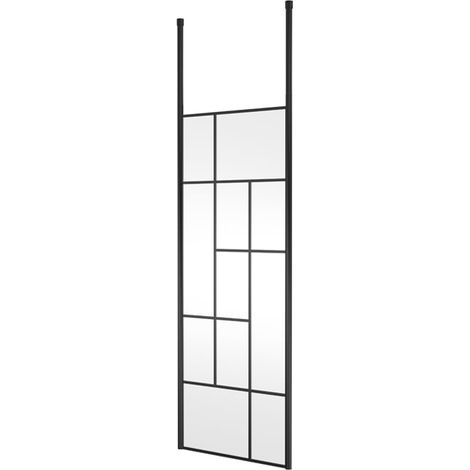 Hudson Reed Abstract Frame Wetroom Screen with Ceiling Posts 760mm Wide - 8mm Glass (1/2)
