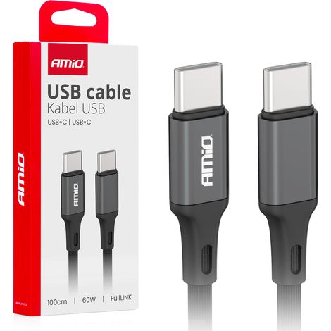 Cavo di ricarica FullLINK USB-C da 60 W e 100 cm amio-03902 (1/5)