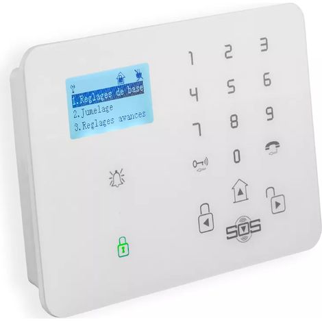 Ultra Secure – Transmetteur GSM KP-9 2G/3G/4G – Compatible centrale alarme – 2 entrées filaires NO/NC – Alerte panne courant par appel/SMS
