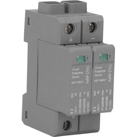 1000V 2P Dispositif de Protection contre les Surtensions Photovoltaïque DC Parafoudre Basse Tension Parafoudre (1/5)