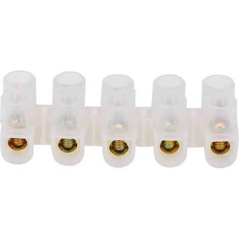 Lot de 20 Connecteurs Fils Industriels 20A, Bornier Traversant Anti-Feu, Raccord Électrique 5 Entrées 5 Sorties, Matériel de Câblage Résistant aux Flammes (1/5)