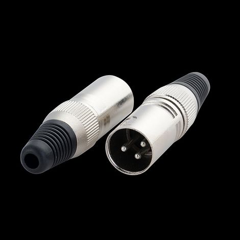 XLR connector, 3-pin XLR plug, mixing microphone, 3-pin male microphone, mixing microphone. (1/5)