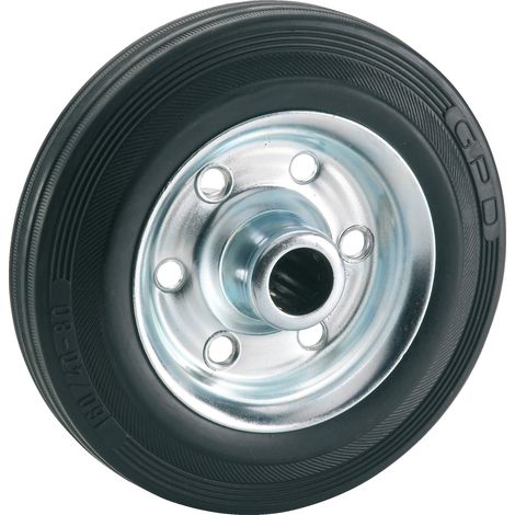 doerner + Helmer 710202 pieno di gomma ruota 160 X 40 X 20 mm con cuscinetto a rulli mozzo larghezza 58 mm