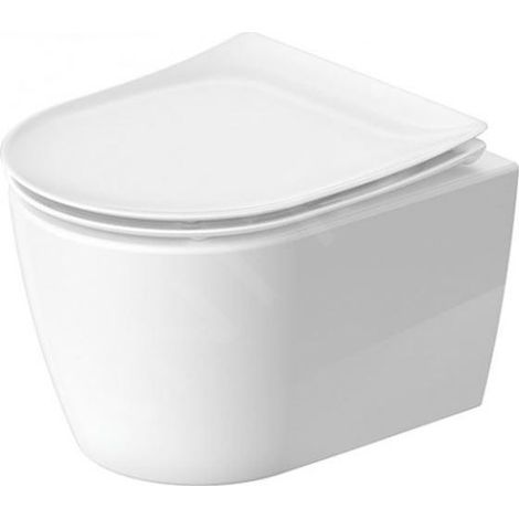 WC suspendu Soleil par Starck, cuvette encastrée, profondeur 370x480mm, blanc HG (1/5)