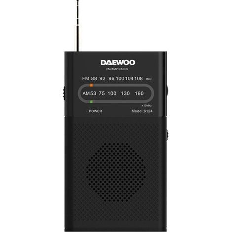 Tragbares Radio daewoo dw1027/ schwarz