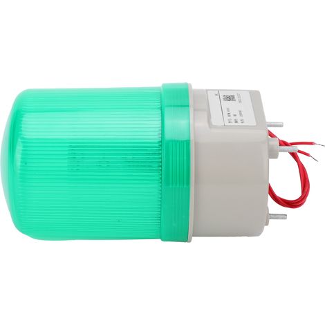 Voyant d'avertissement BERM à DEL clignotante, lampe d'alarme, éclairage de secours 220 V CA BEM-1101 Vert (1/5)