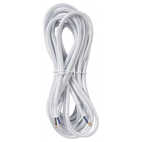 Cable de Tela 2 x 0,75 mm  Rollo de 5 m en Varios Colores para Lámparas