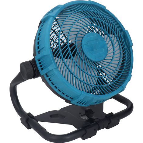 Ventilateur de chantier 12 pouces portable sans fil, vitesse réglable, angle ajustable, faible bruit, batterie rechargeable, double alimentation 100-240V avec prise UE (1/5)