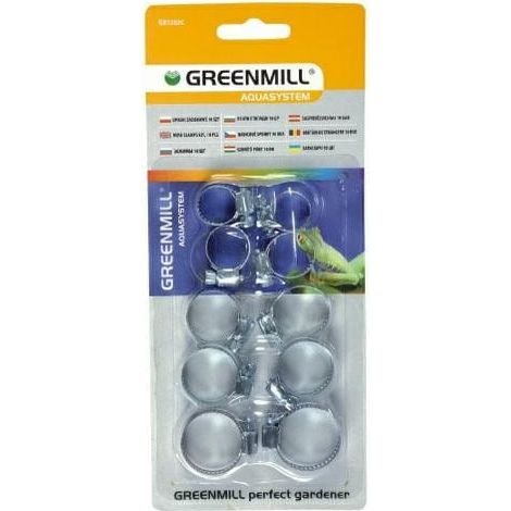 4U-Onlinehandel 10 piezas set abrazaderas diferentes tamaños mangueras Caracol rosca para manguera de jardín