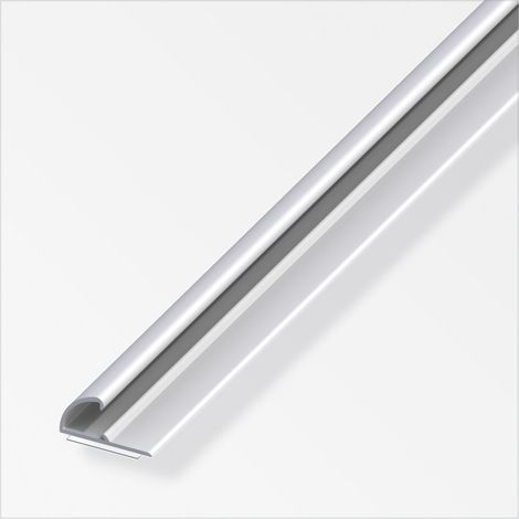 alfer Einfassprofil 1 m, 26 x 13 mm Aluminium eloxiert silber Einlassprofil