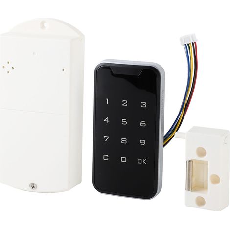 Kit de serrure d'armoire électronique, mot de passe sans clé, clavier intelligent pour tiroir, placard, garde-robe (1/5)