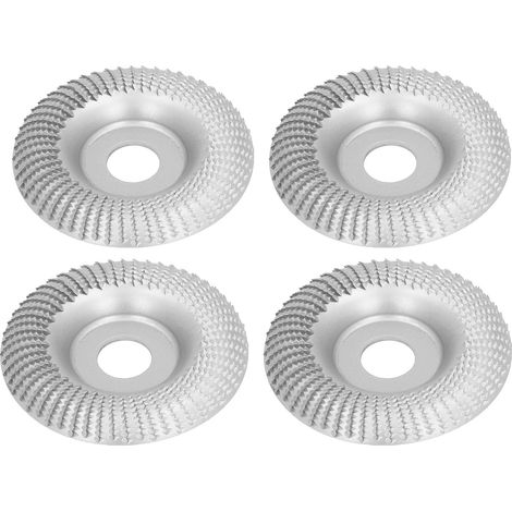 Lot de 4 disques à meuler 16 mm en acier inoxydable pour le façonnage, le meulage, le polissage et le ponçage rapides (argenté). (1/5)