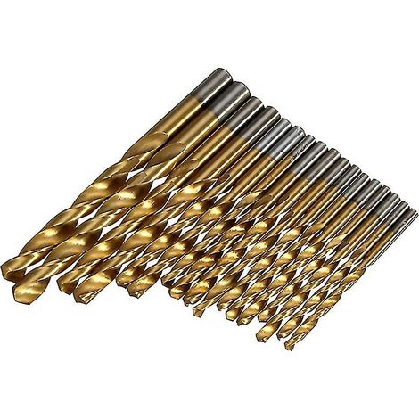 Foret HSS métrique, jeu de perçage pour métal, acier, bois et plastique, outillage professionnel, mèches à bois et acier, lot de forets hélicoïdaux (1/4)