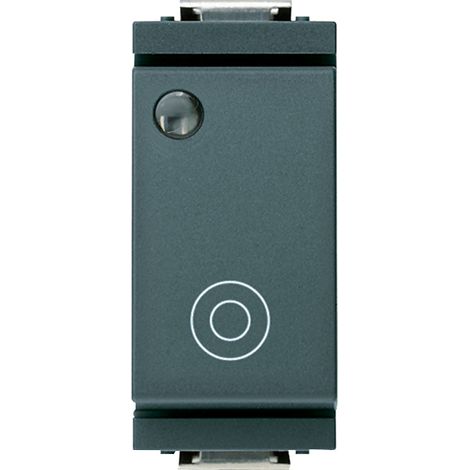 VIMAR - 17010.L Pulsante 1PNO 10A generico lum.so grigio