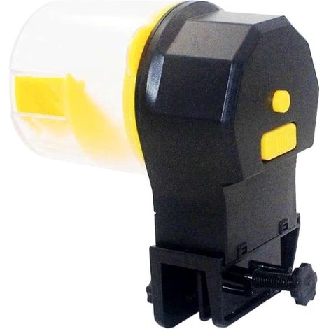 Distributori automatici di mangime per pesci da 100 ml / 210 ml con timer – per acquario, laghetto e casa vacanze (1/5)