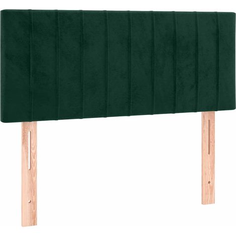 LED Headboard Dark Green 80x5x78/88 cm Velvet vidaXL (1/5)