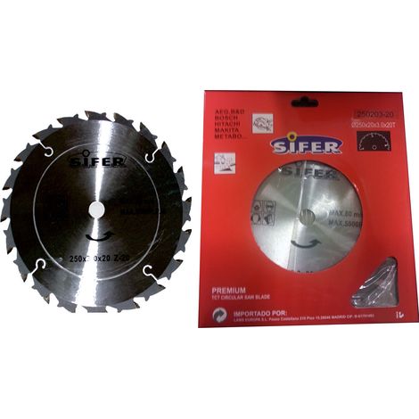 Disco Decespugliatore SIFER 250x20,0x3,0 Z20 250203-20