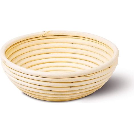 Panier de fermentation en rotin, rond, 22 x 8,5 cm – DELKEVIC
