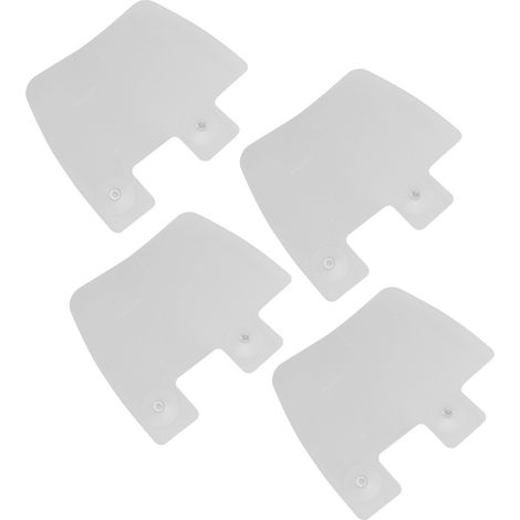 Lot de 4 protections anti-éclaboussures pour robinet d'évier, tapis récupérateur d'eau en ABS pour la cuisine (1/5)