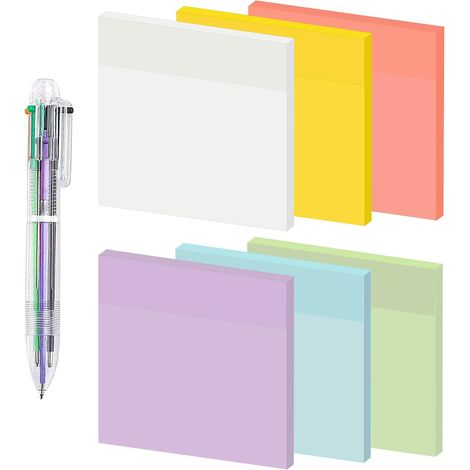300 notas adhesivas transparentes, 76 x 76 mm, notas adhesivas transparentes, notas autoadhesivas, blocs de notas adhesivas, bloc de notas reutilizable, notas súper adhesivas para el hogar. (1/5)