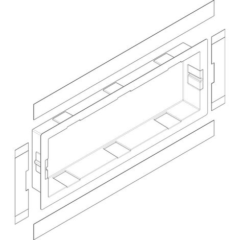 Ensemble de niche murale XtraStoris 300x900x100mm