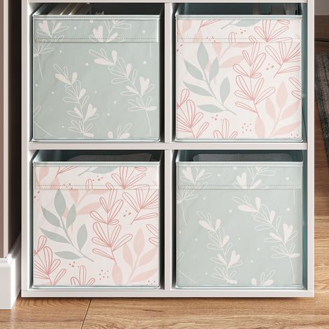 Separador de ambientes , Blanco, 72 x 107.8 cm con 4 cajas plegables opc.2, Vicco