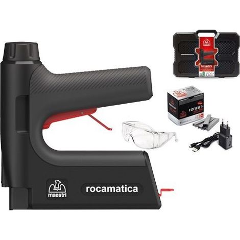 Fissatrice spillatrice a batteria 3,7V con kit di lavoro incluso Rocamatica Mod.114 MAESTRI