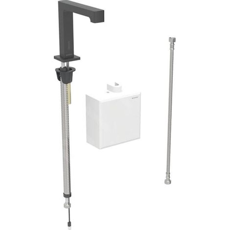 Robinetterie de lavabo Geberit Brenta, saillie 195mm, à pile, (1/2)