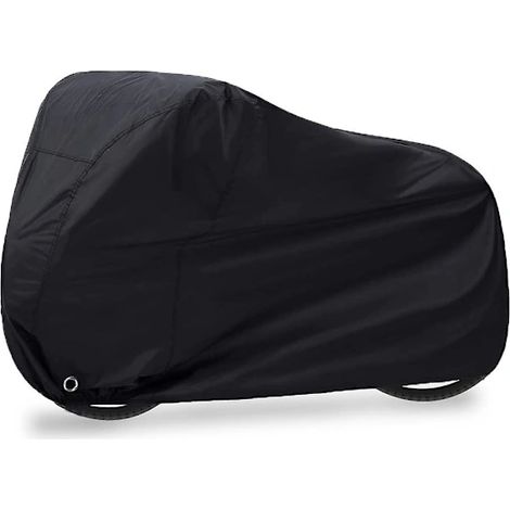 Housse de vélo en polyester 190T imperméable, coupe-vent et protection UV, avec œillet pour cadenas et sac de rangement pour VTT et vélos de route 29 pouces. (1/5)