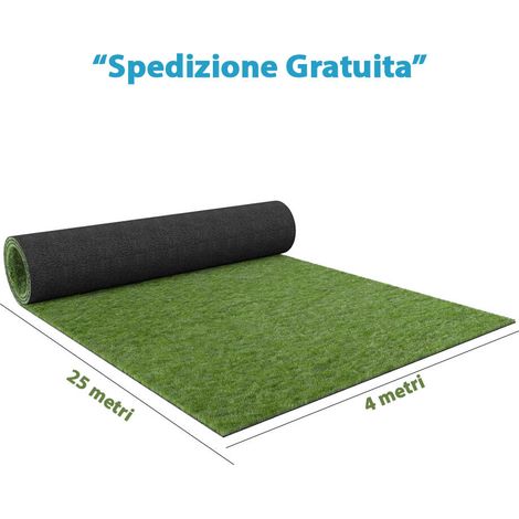 ROTOLO PRATO ERBA SINTETICA MM 7 STARS H.CM 400 MT 25 (1/2)