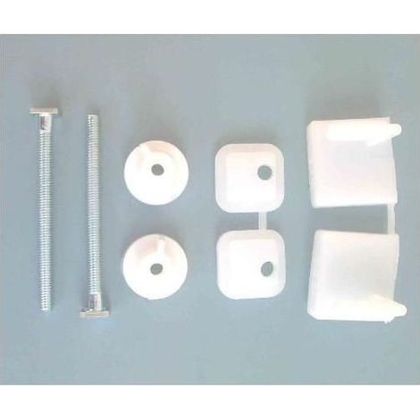 Idro Bric Coppia Supporti Fissaggio Sedile Wc con Bulloni in Metallo
