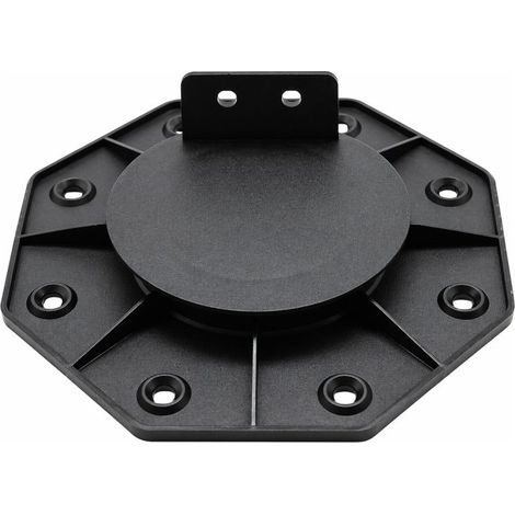 Plot réglable 18 à 30 mm pour terrasse bois et composite - support lambourde extérieur, pose facile - Coloris - Noir (1/5)