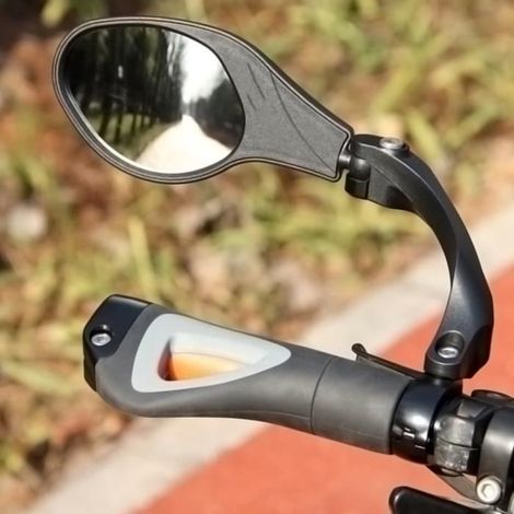 Rétroviseur vélo - RUI - Miroir de sécurité - Acier inoxydable - Nylon - 22,2 mm (1/4)