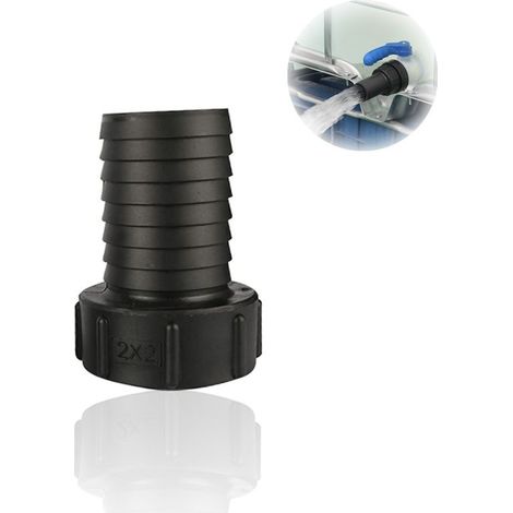 Adaptateur de Tuyau pour Réservoir IBC 60 mm Filetage Grossier vers 50 mm pour Tuyau d'Arrosage Raccord de Valve Outils (1/5)