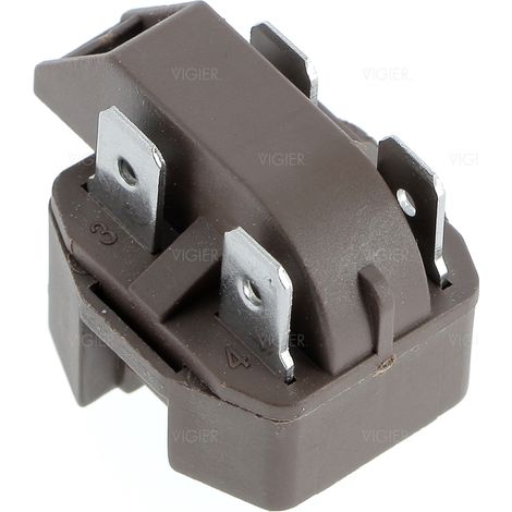 Relais de démarrage moteur 1/12 à 1/2CV SR273154 – 4 cosses – Tension 220/240V – Dispositif universel pour réfrigérateurs (1/4)