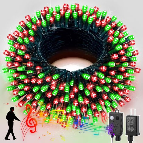 Guirlande Lumineuse De Noël - 200 LED Étoilées - 20 M - Variateur Continu - Fil Vert - Pour Intérieur Et Extérieur - Lot De 1 (1/5)