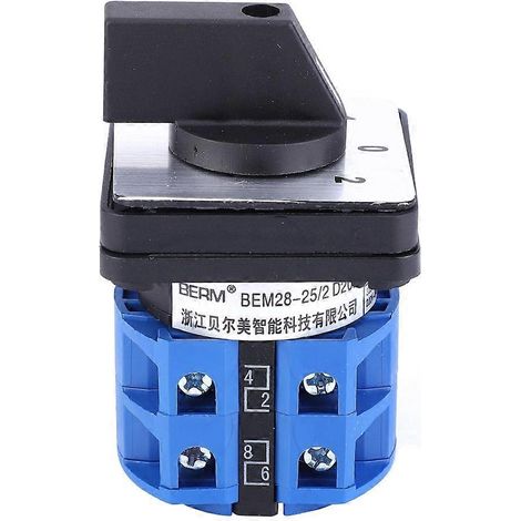 BERM BEM28-25/2 D202 Universal-Umschalter 690 V 25 A 3-Positionen-Drehschalter