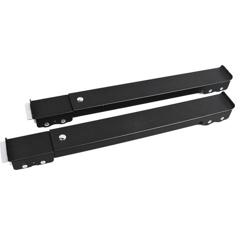 Supporto per lavatrice, supporto rialzato per lavatrice, versione migliorata con 16 ruote (nero, set da 2), mobile con freno
