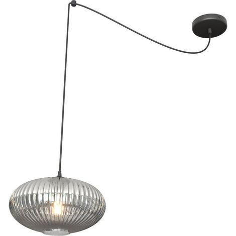 [GEBRAUCHT] Emibig Lighting Hängelampe Deckenleuchte Origo 30 Cm Rauchgrau Schwarz Dezentral B-Ware
