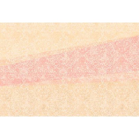 Papier peint panoramique vintage orange & rose Tapisserie panoramique Shabby Chic pour cuisine Papier peint panoramique chambre fille couleur abricot (1/3)