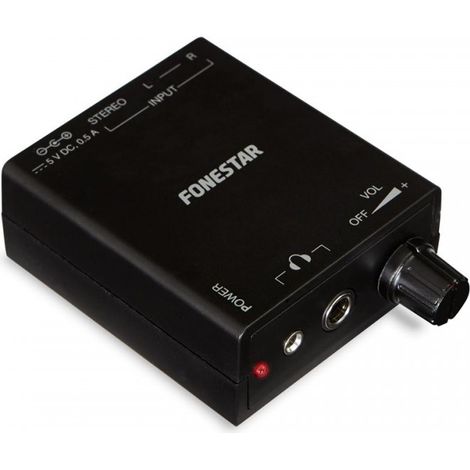 Fonestar FDA-1A - amplificatore per cuffie con controllo del volume fluido, 2 uscite (1/2)