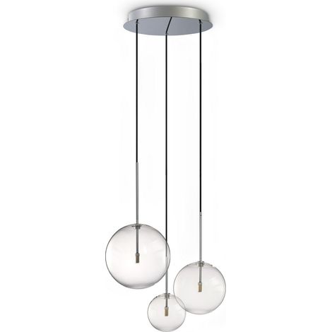 Ideal Lux EQUINOXE Suspension Cluster chromée 3x G4 (1/2)