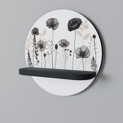 POPPY ALLURE Estante redondo negro (1/5)