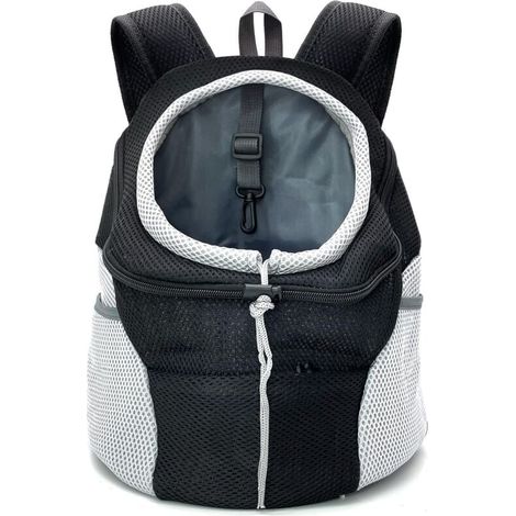 Sac à dos de transport pour chien, sac à dos confortable pour chien avec tête respirante et épaule rembourrée pour la marche, le vélo, la randonnée, le camping, l'extérieur (1/4)