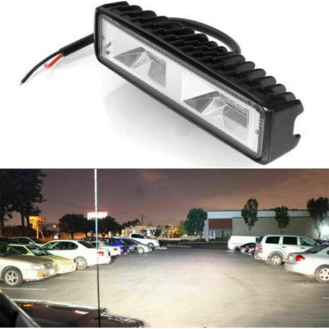 1 Paar wasserdichte 18W 12V 16LED Arbeitsscheinwerfer mit Spot-Beam-Funktion für PKW, SUV und Geländewagen (1/5)