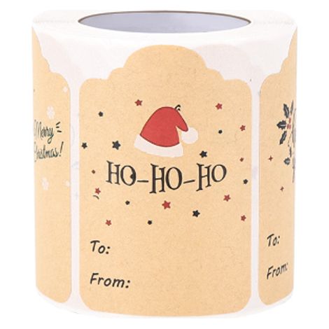Étiquettes cadeaux de Noël autocollants 300 feuilles d'étiquettes autocollants thème de Noël autocollants étiquettes décoration