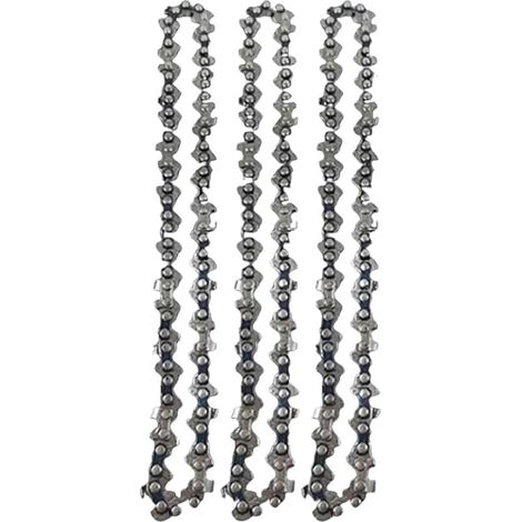 3pcs Scie électrique 6 pouces 37 nœuds 18 couteaux Chaînes de tronçonneuse Lame de scie forestière Chaîne de tronçonneuse d'élagage Accessoires de cha (1/5)
