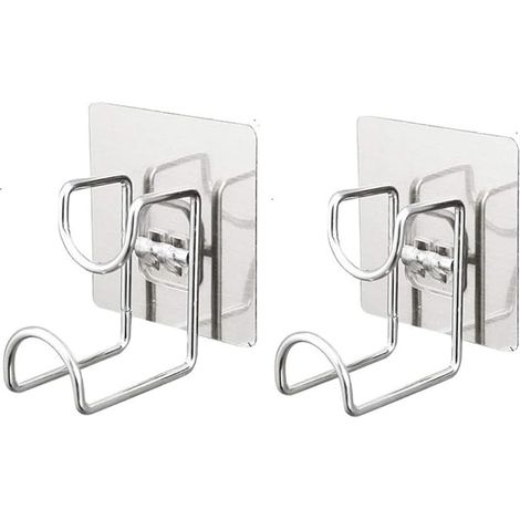 4 selbstklebende Haken, kein Bohren erforderlich, aus Edelstahl 304 für den Heimgebrauch, extrem robust, wasserfest und strapazierfähig. Wandhaken für Küche, Bad, Waschbecken, Mäntel und Handtücher.